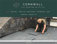 Tablet Screenshot of cornwallflatroofing.co.uk